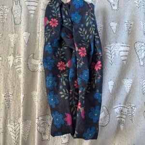 Floral Headband with Blue and Pink Flowers